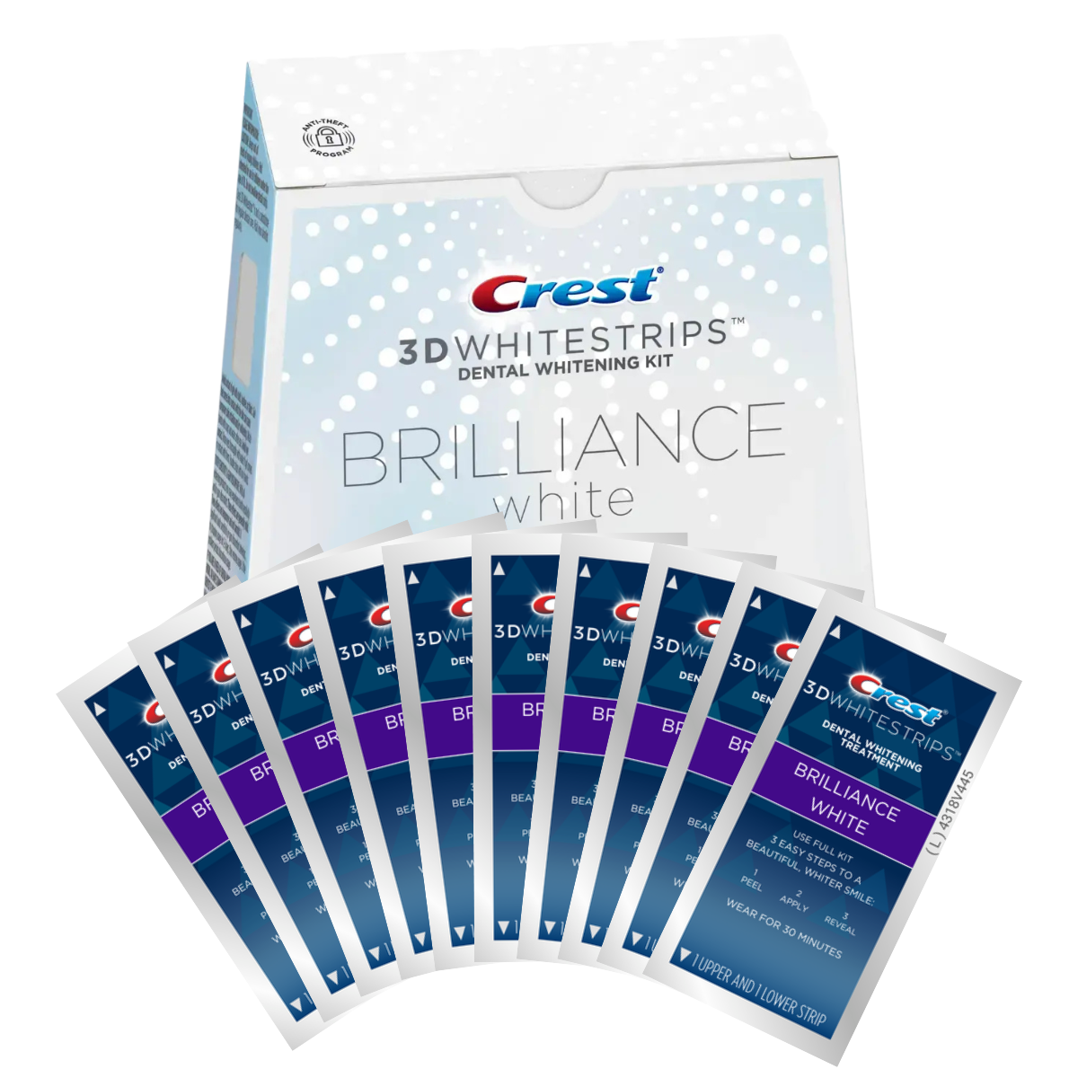 Crest 3D Whiestrips Brilliance White Λεύκανση λωρίδες