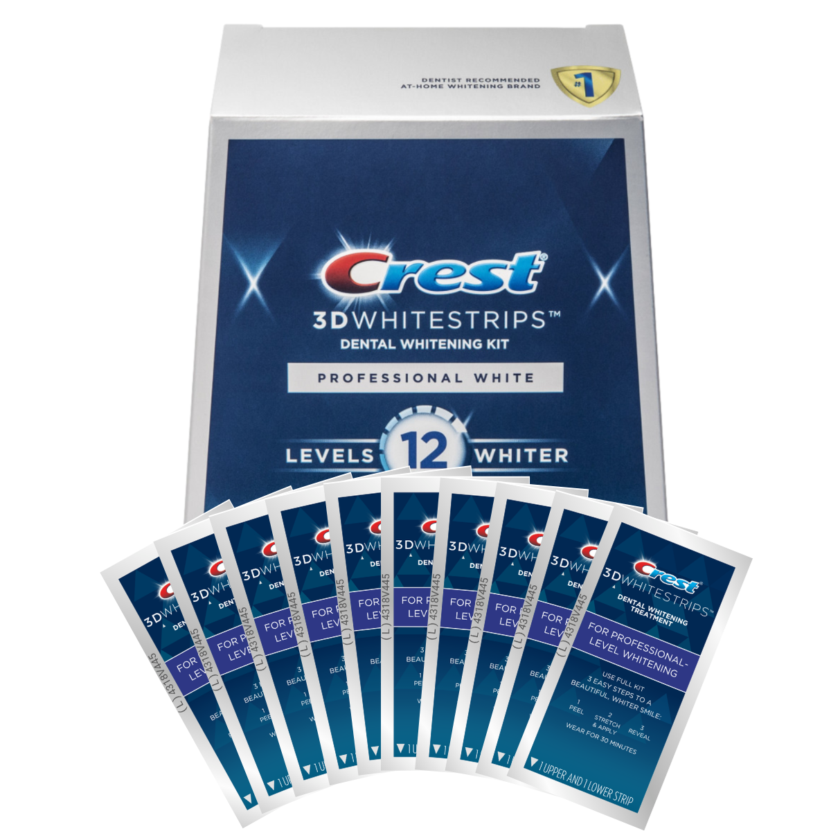 Crest 3D Whitestrips Professional White 12 Levels Whiter Λεύκανση λωρίδες