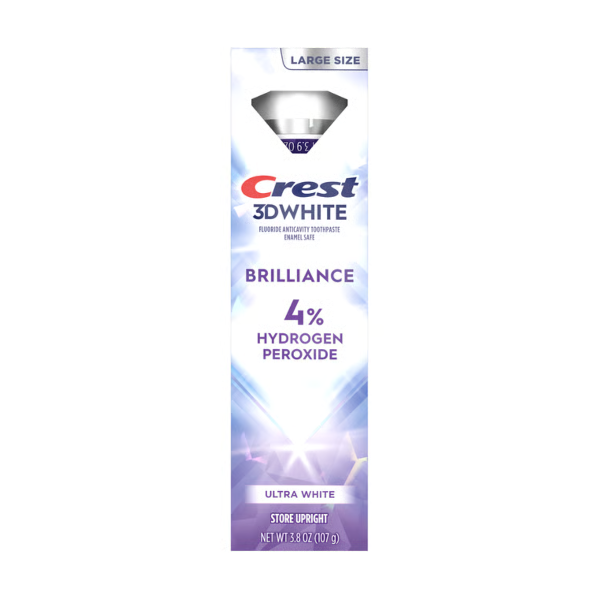 Οδοντόκρεμα Crest 3D White Brilliance 4% Hydrogen Peroxide Ultra White 107g