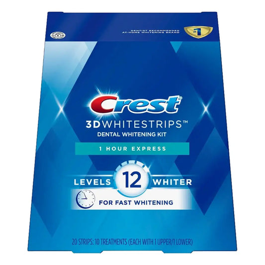 Crest 1 Hour Express 12 Levels Whiter Whitestrips Λεύκανση λωρίδες