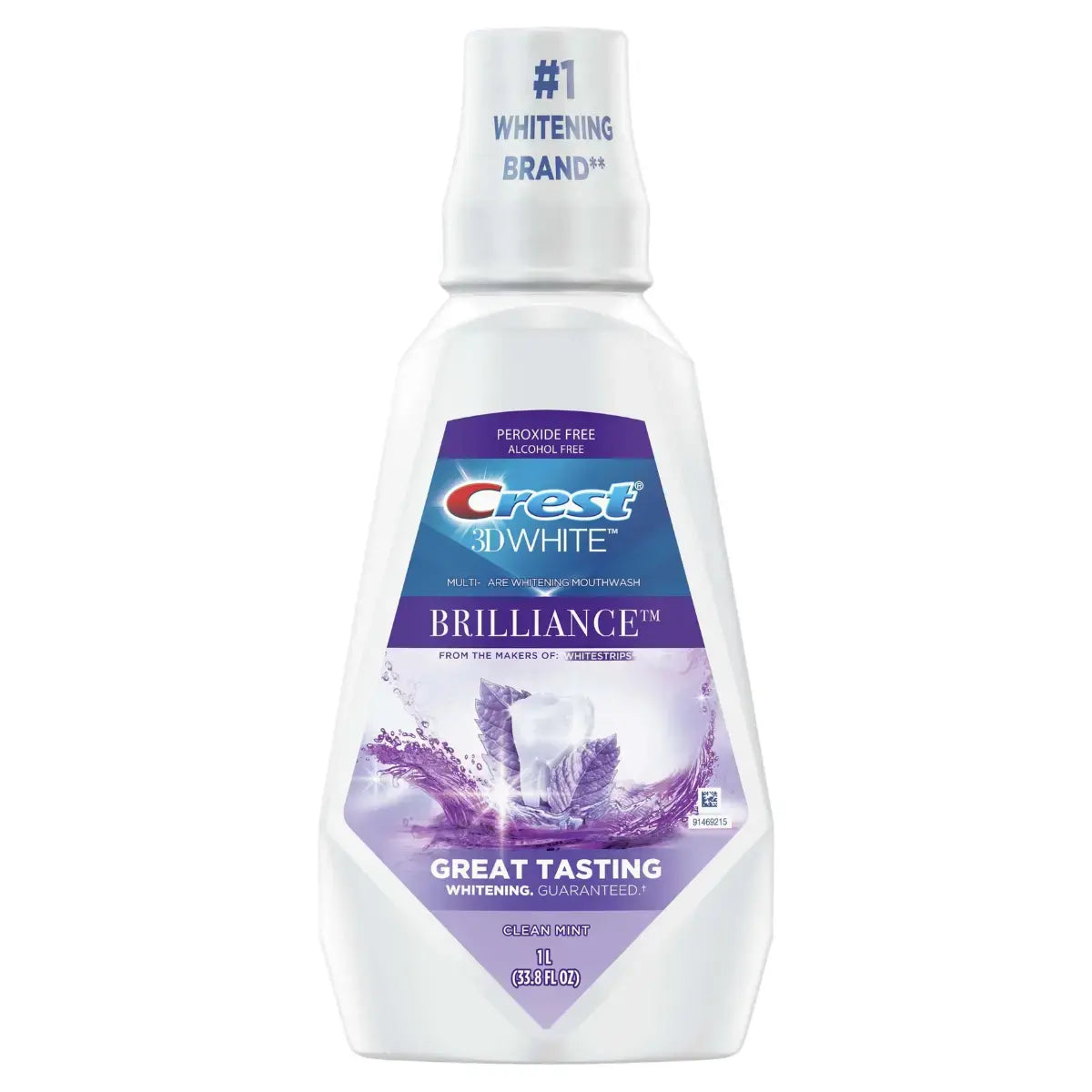 Στοματικό διάλυμα Crest 3D White Brilliance Clean Mint 1L