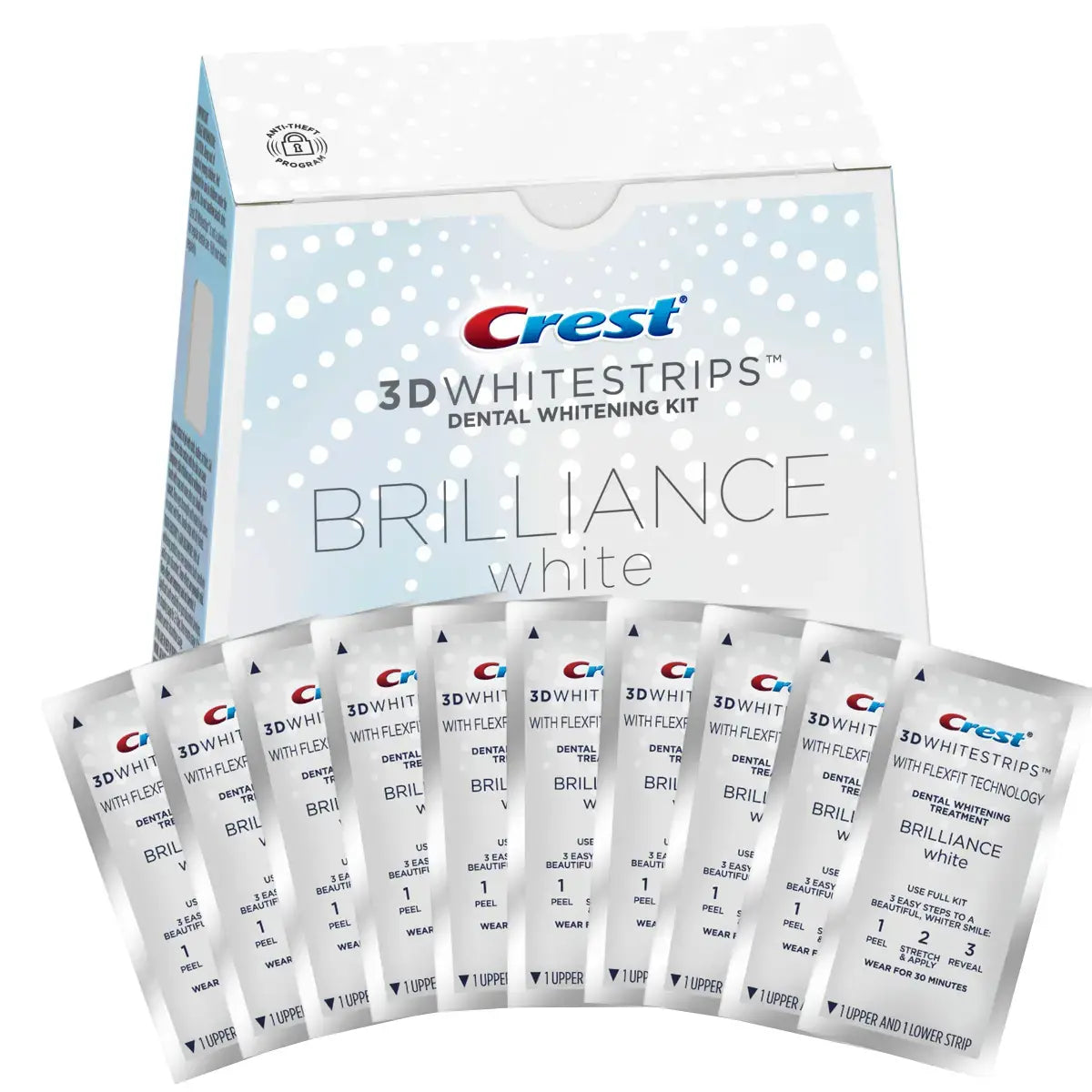 Crest 3D Whiestrips Brilliance White Λεύκανση λωρίδες