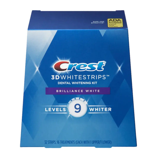 Crest 3D Brilliance White 9 Levels Whiter Whitestrips Λεύκανση λωρίδες