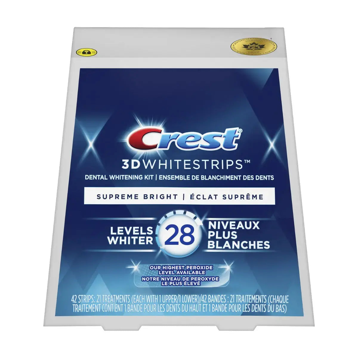 Crest Supreme Bright 28 Levels Whiter Whitestrips Λεύκανση λωρίδες