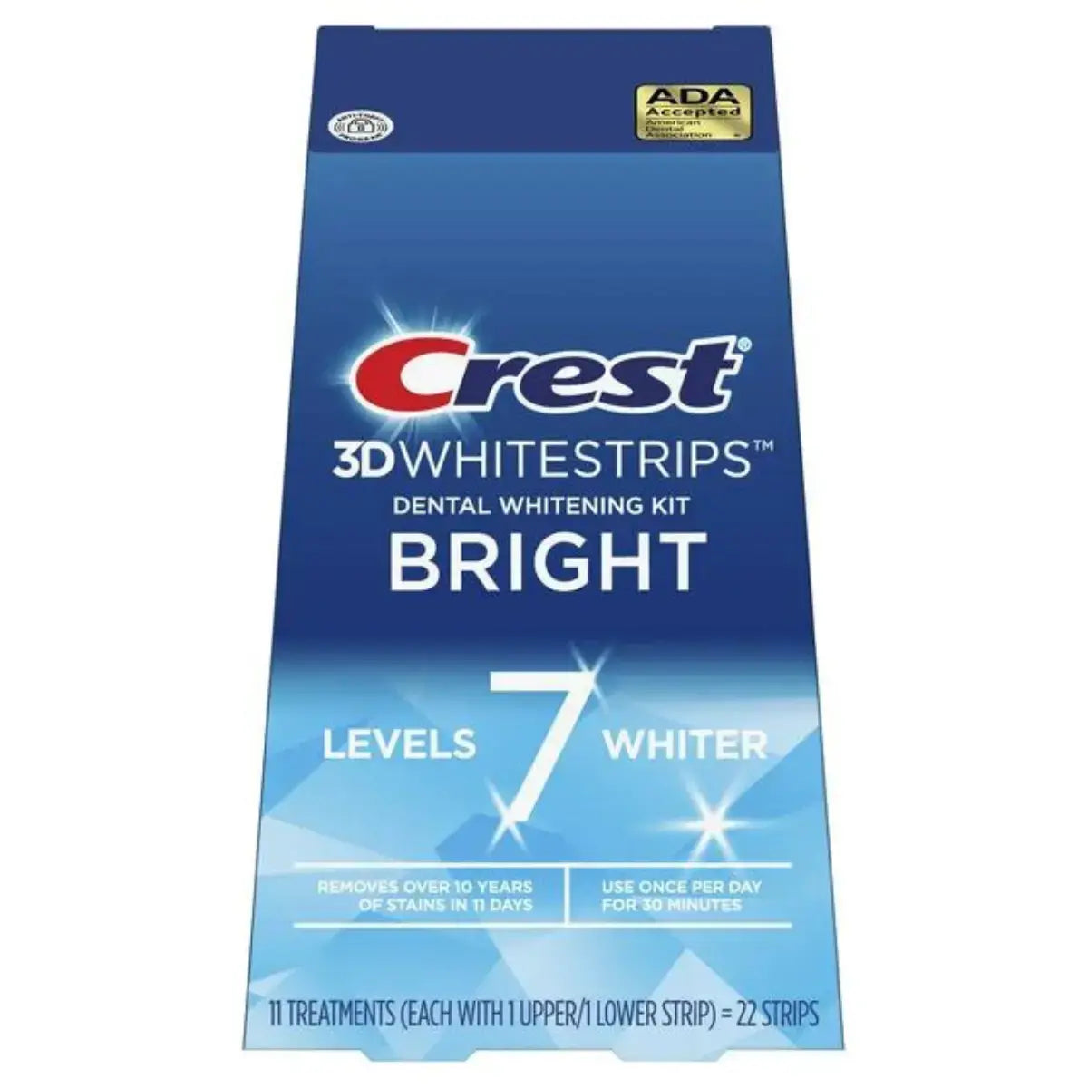 Crest 3D Bright 7 Levels Whiter Whitestrips Λεύκανση λωρίδες