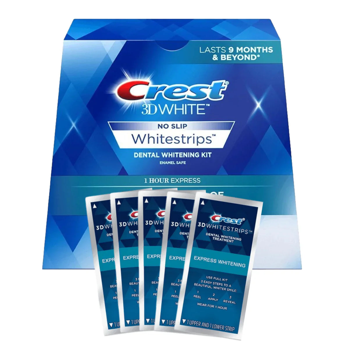 Crest 3D Whitestrips 1 Hour Express Λεύκανση λωρίδες