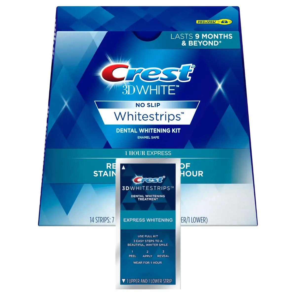 Crest 3D Whitestrips 1 Hour Express Λεύκανση λωρίδες