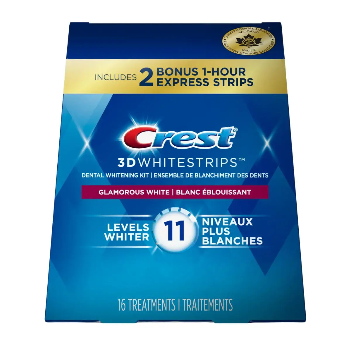 Crest Glamorous White 11 Levels Whiter Whitestrips Λεύκανση λωρίδες
