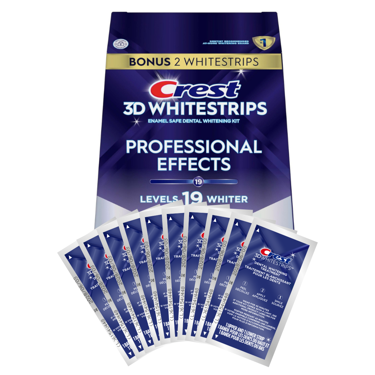 Crest Professional Effects Levels 19 Whiter Whitestrips Λεύκανση λωρίδες