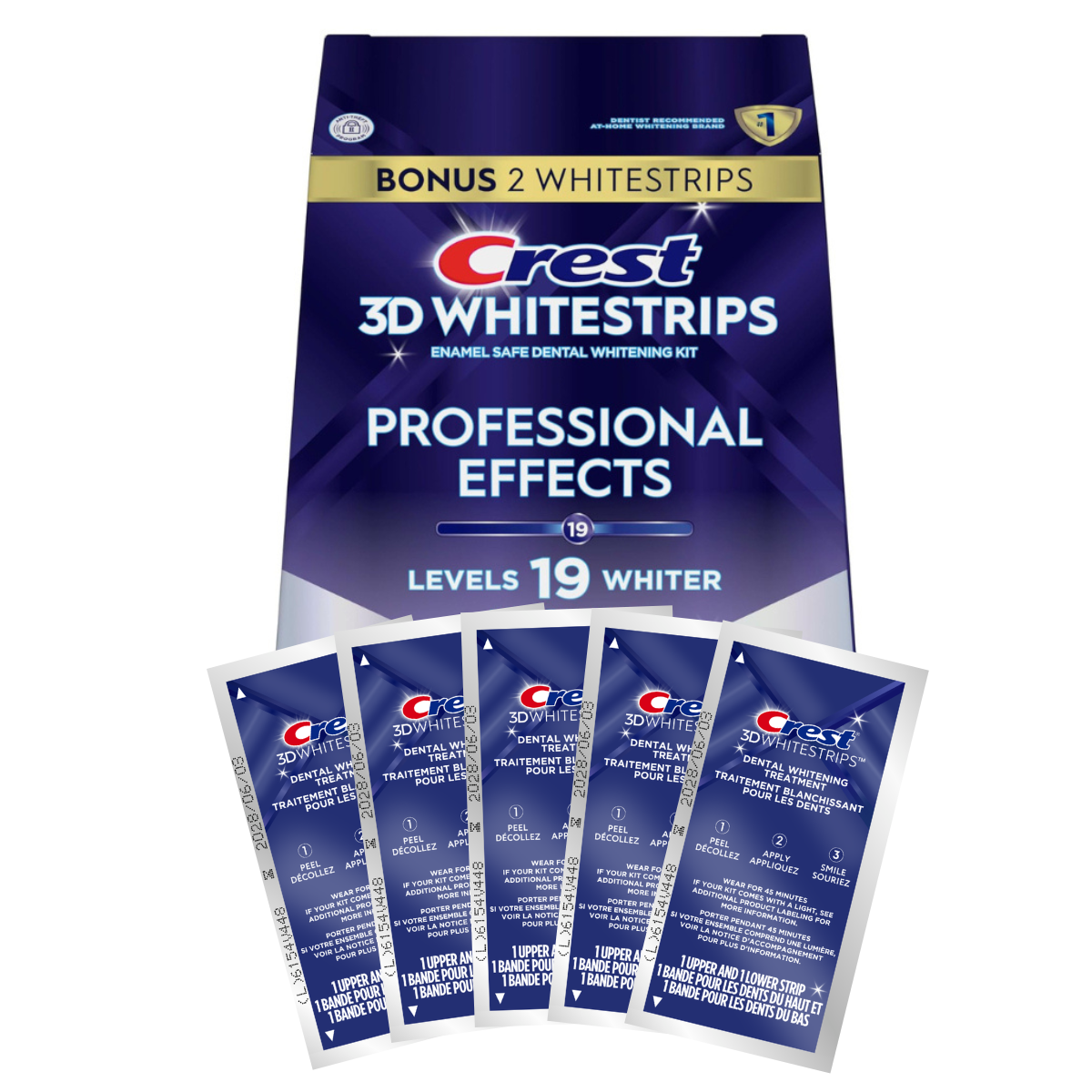 Crest Professional Effects Levels 19 Whiter Whitestrips Λεύκανση λωρίδες