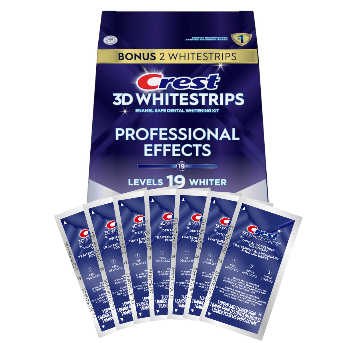 Crest Professional Effects Levels 19 Whiter Whitestrips Λεύκανση λωρίδες