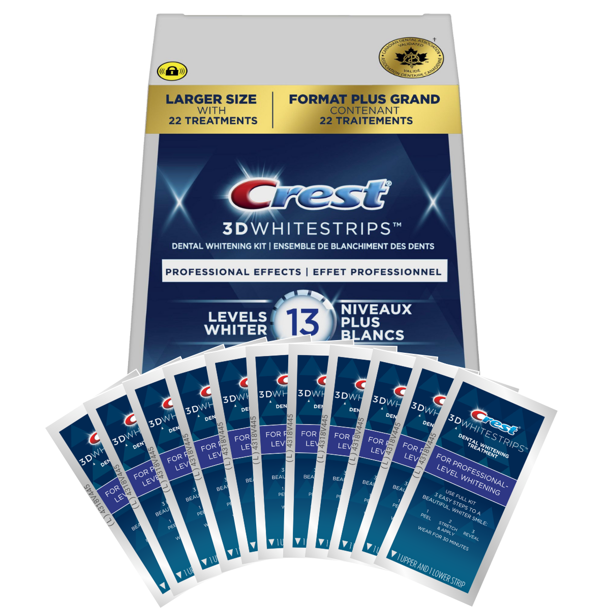 Crest Professional Effects 13 Levels Whiter Whitestrips Λεύκανση λωρίδες